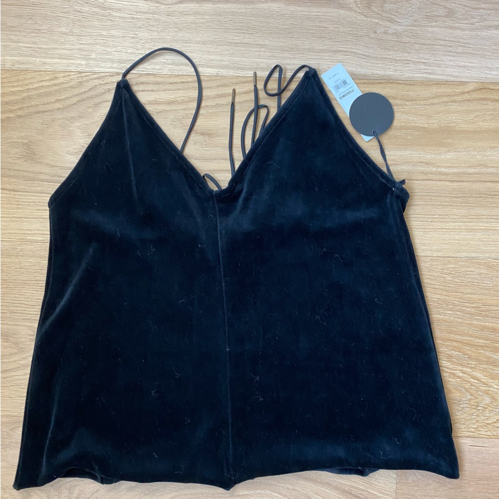 Amuse velvet Zoey tank Large BNWT